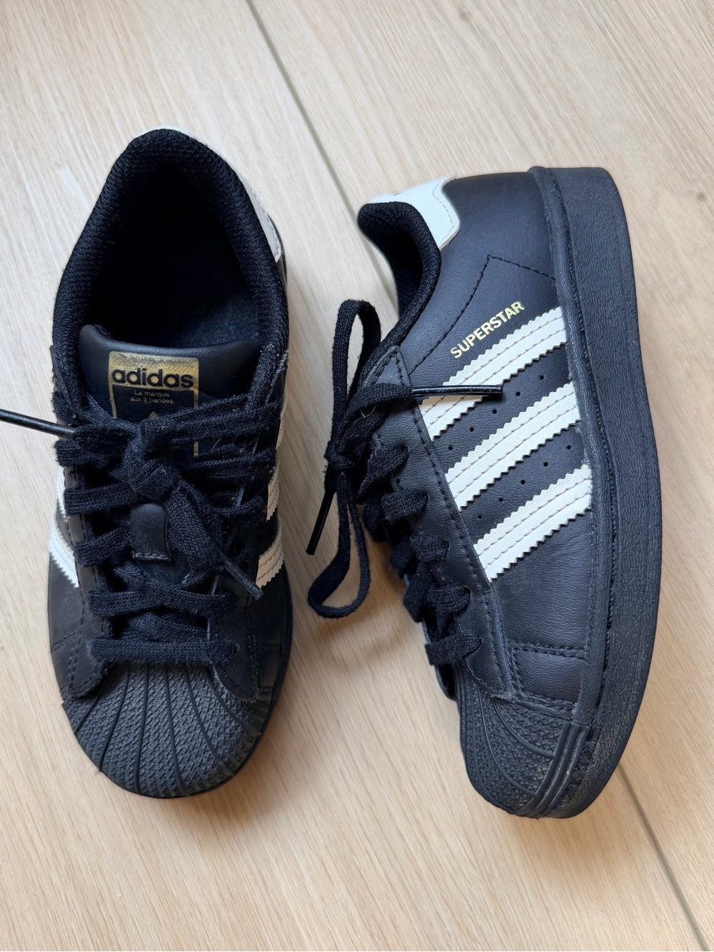 Boys Adidas Superstar Sneakers 12.5c